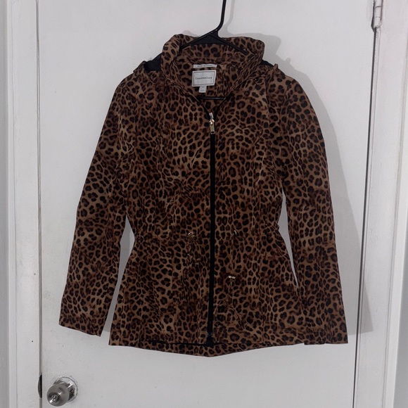 Charter Club Jackets & Blazers - Sold during live show Charter Club Brown Leopard Print Teddy Jacket